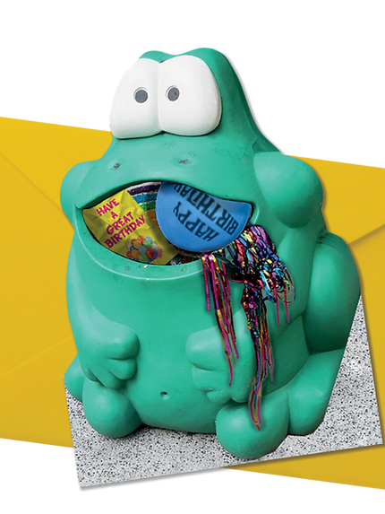 Frog Bin card