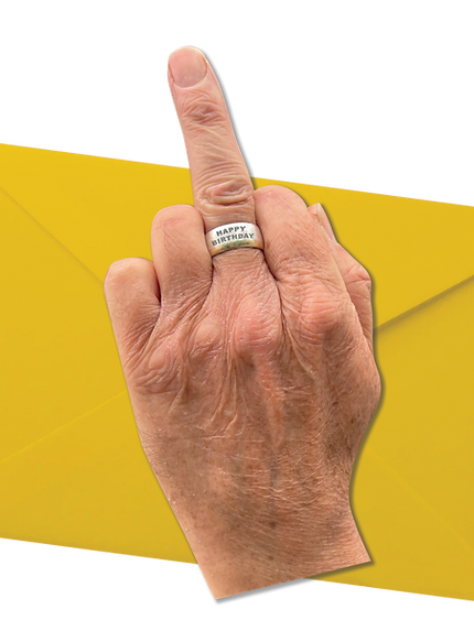Happy Birthday Finger card
