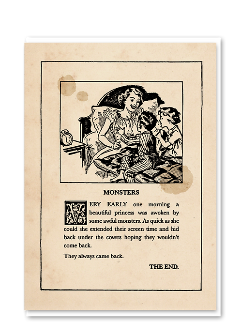 Monsters card