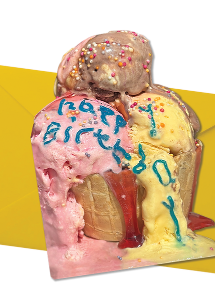 Happy Birthday Ice Cream card
