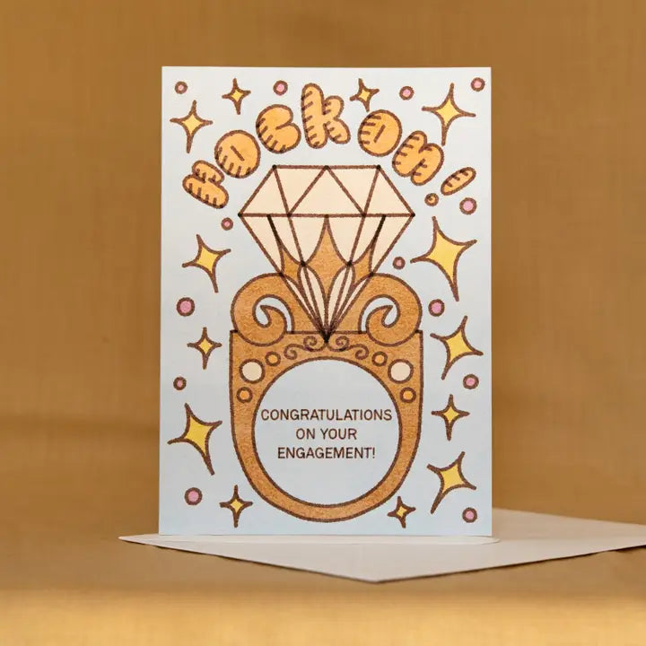 Rock On Engagement Card