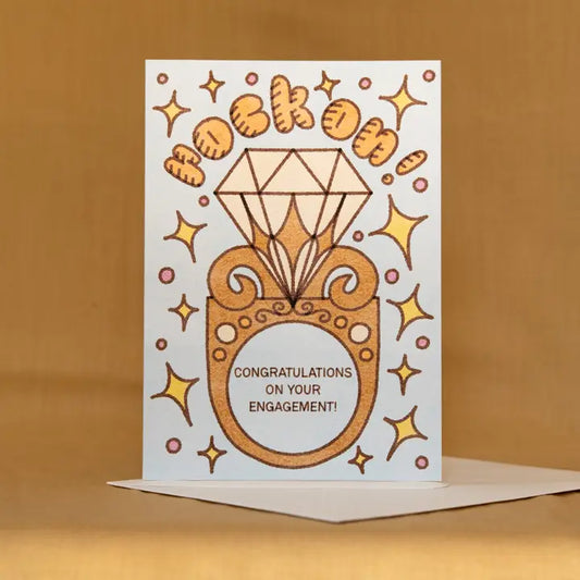 Rock On Engagement Card