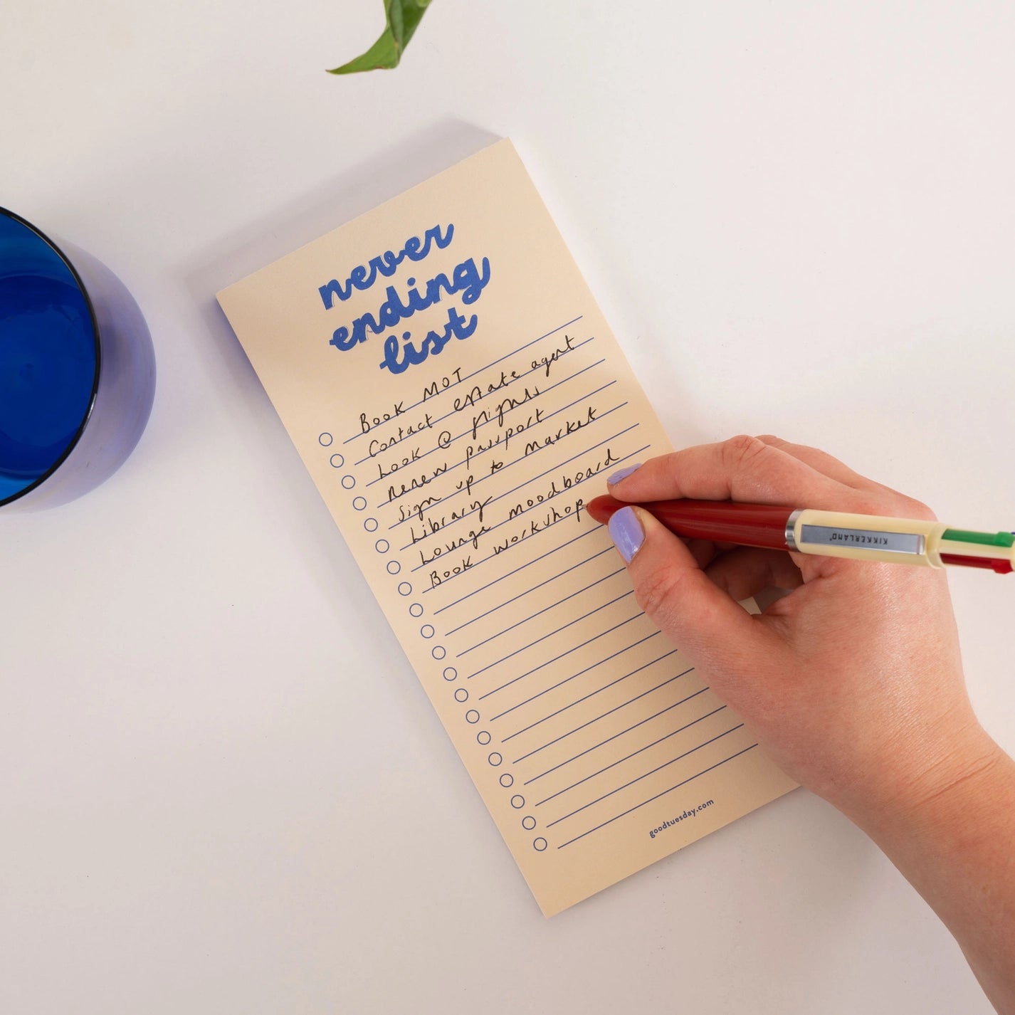 Never ending list pad