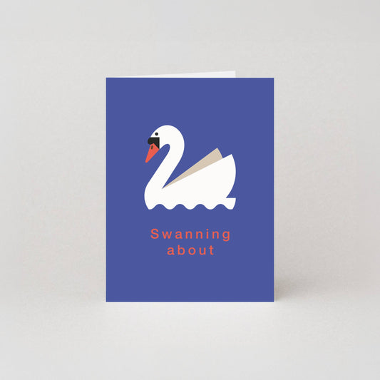 Swanning About Mini Card