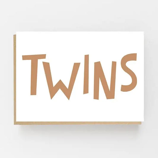 Twins Baby Card