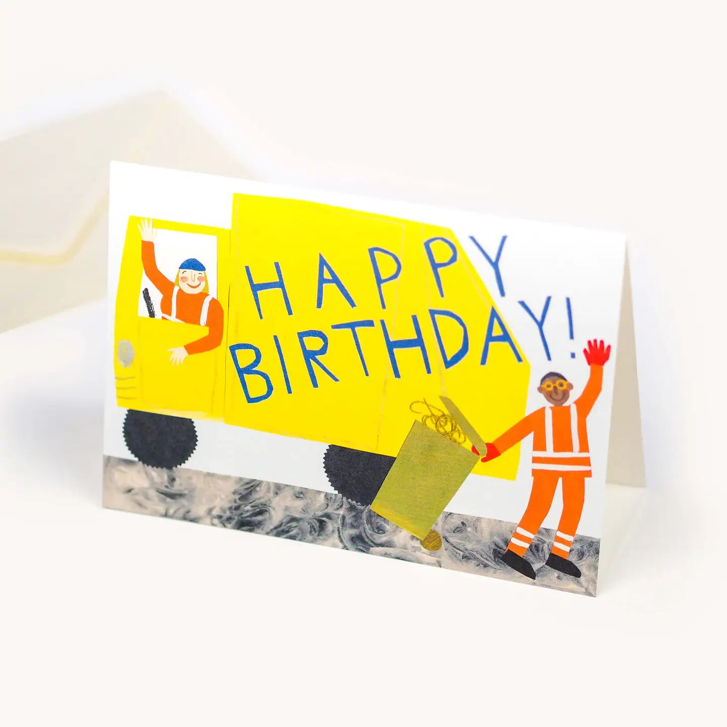 Birthday Bin Lorry card