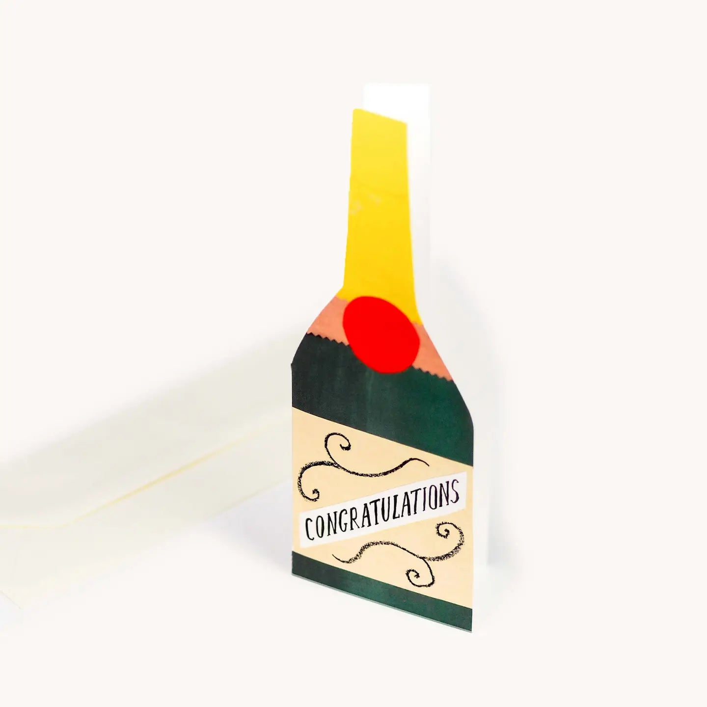Champagne Bottle Card