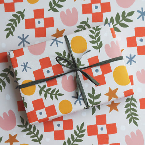 Folk Wrapping Paper