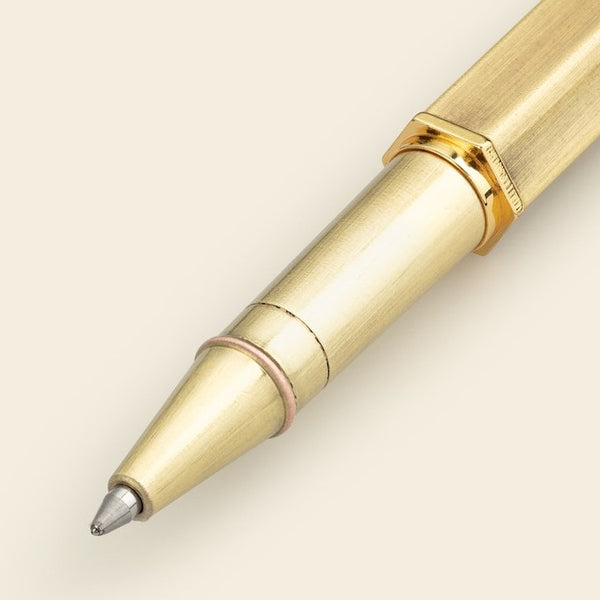 A gold rollerball pen from the Pencil Me In stationery shop.