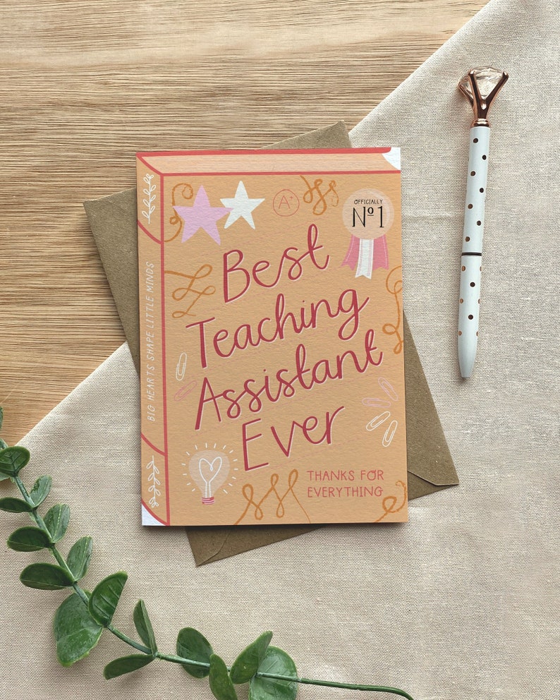 Best Teaching Assistant Card