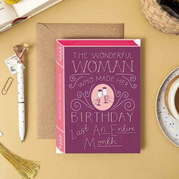 Woman Birthday Month Card