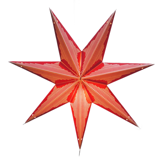 Paper Star Lantern -Metro Red