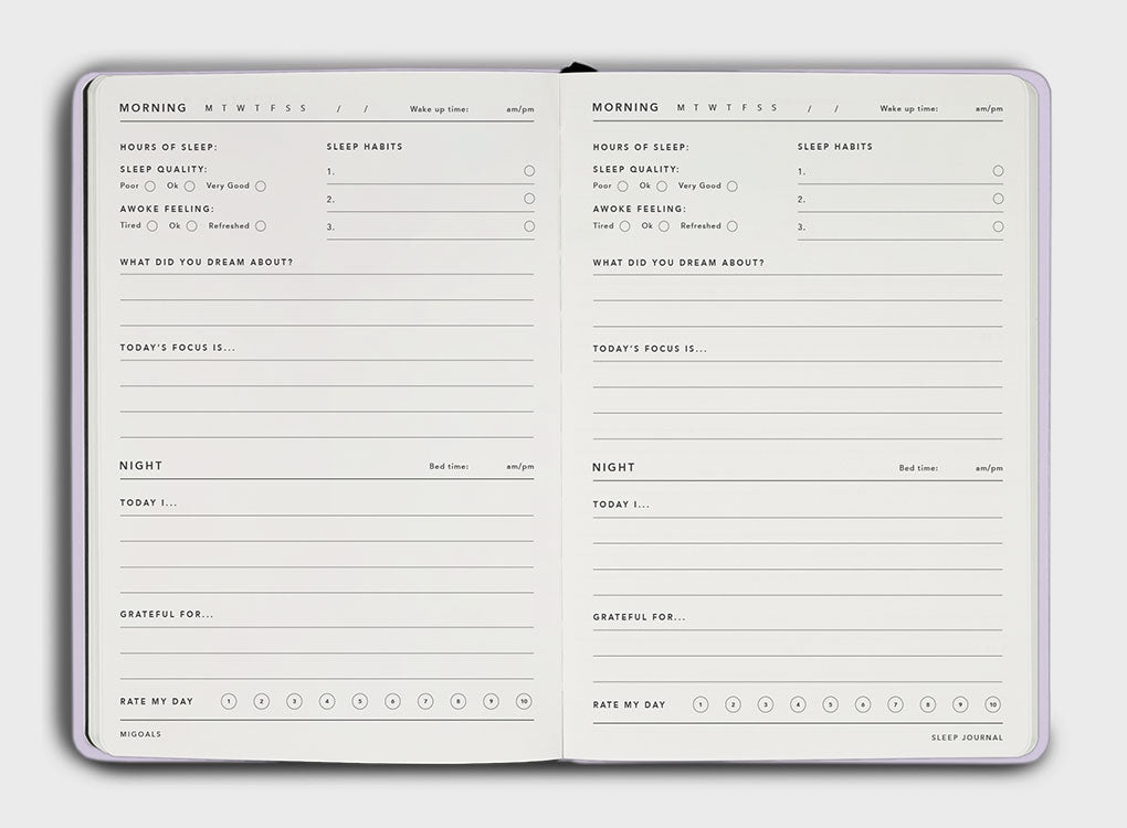 MiGoals | Sleep Journal B6 Teal Green