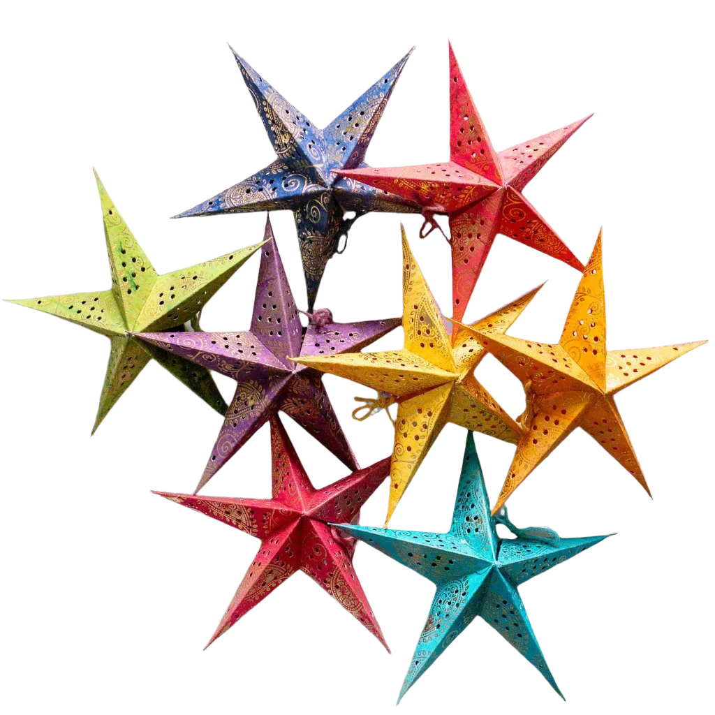 Mini Stars - Set of 8 Multicolour