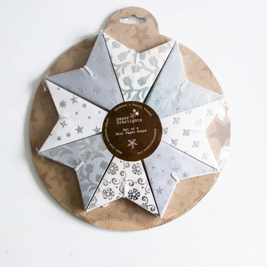 Mini Stars - Set of 8 Neutral/Silver
