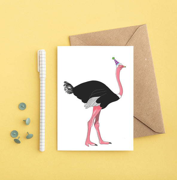 Party Ostrich card
