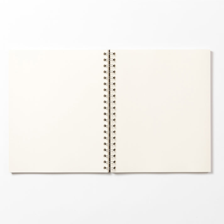Medio Cherry Wirebound Notebook (Plain)