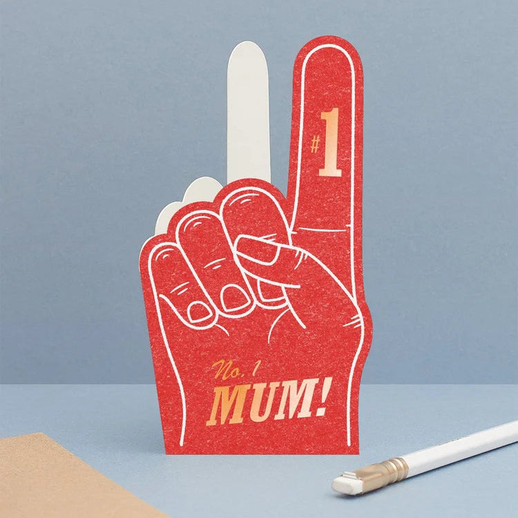 Foam Finger Card For No.1 Mum