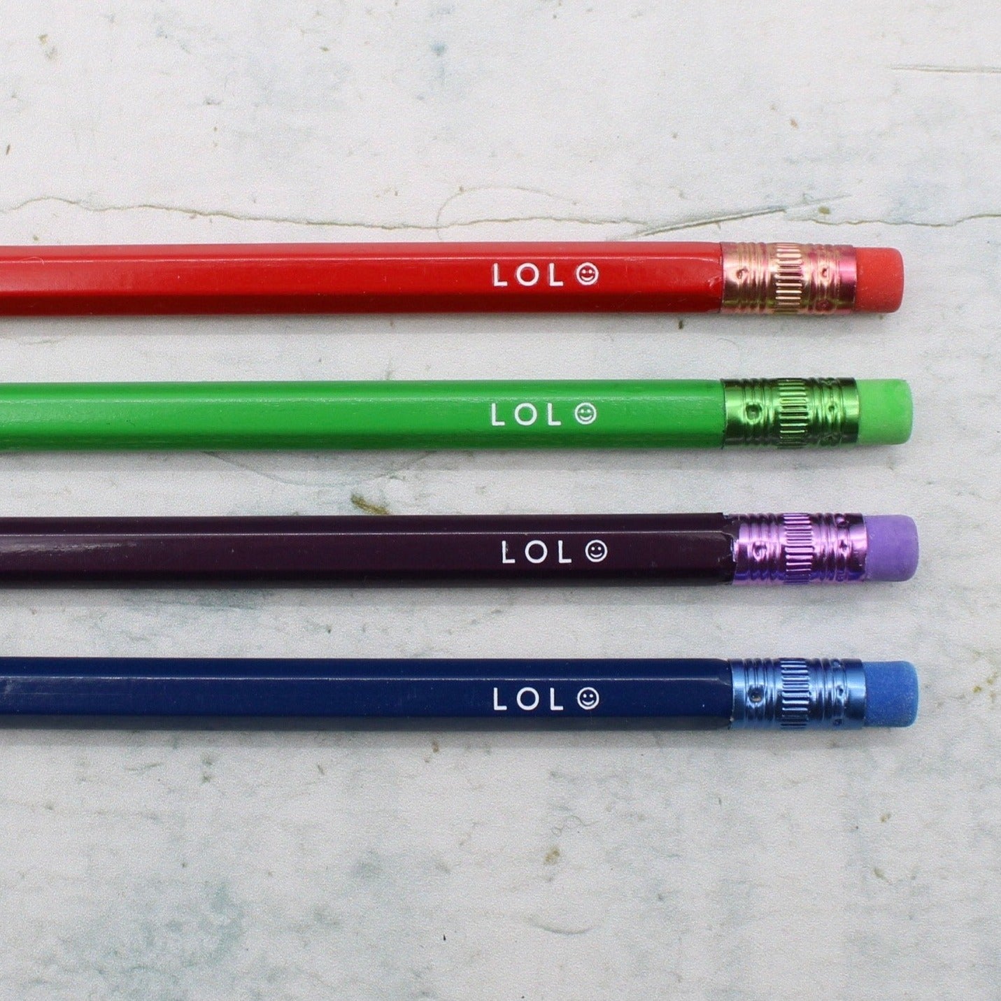 Printed Pencil - LOL (smiley face)