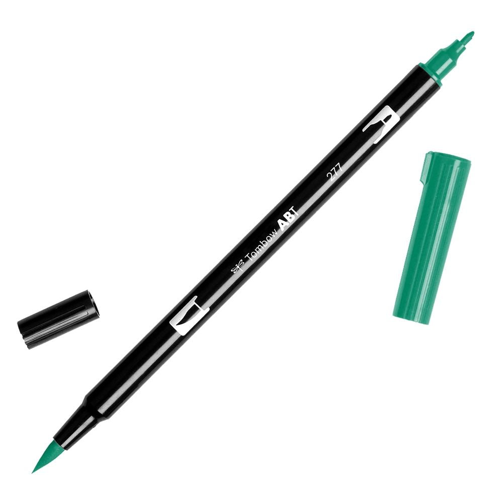 A dark green Tombow dual brush pen from the Pencil Me In stationery shop.