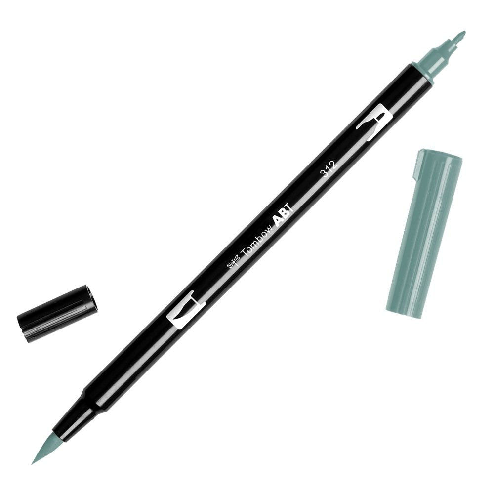 A holly green Tombow dual brush pen from the Pencil Me In stationery shop.