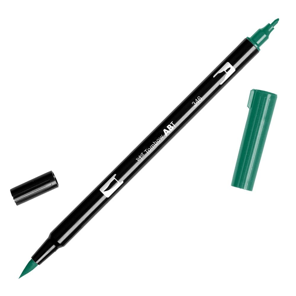 A sea green Tombow dual brush pen from the Pencil Me In stationery shop.