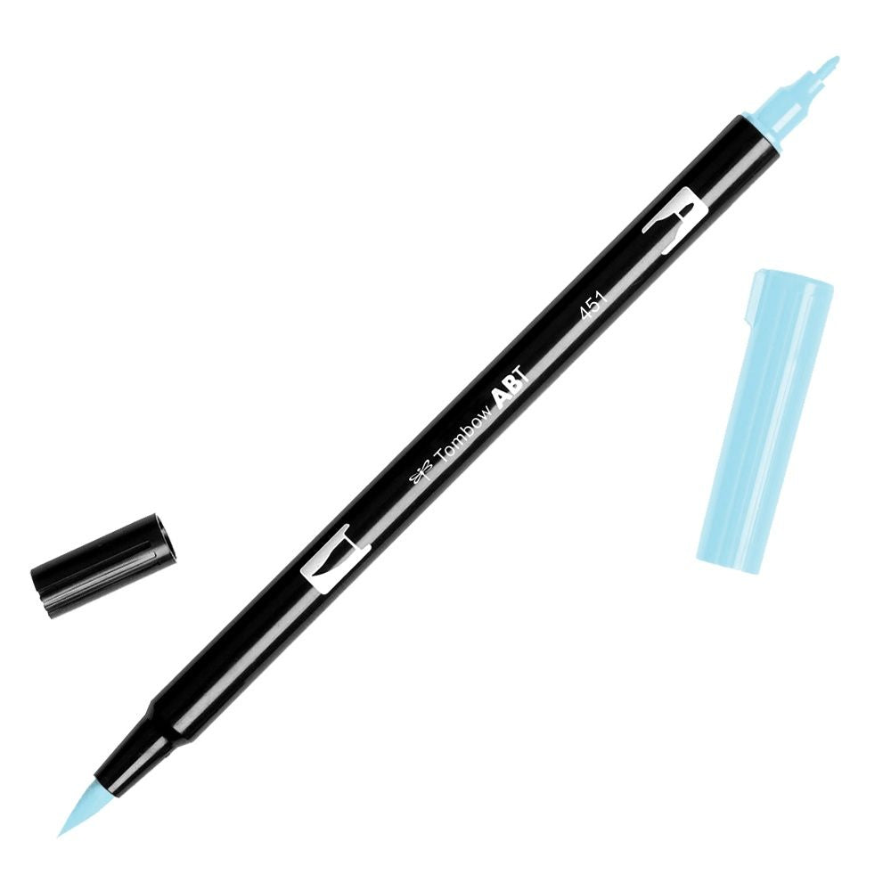 A sky blue Tombow dual brush pen from the Pencil Me In stationery shop.