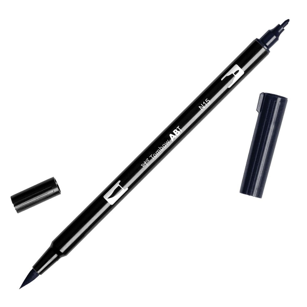 A black Tombow dual brush pen from the Pencil Me In stationery shop.