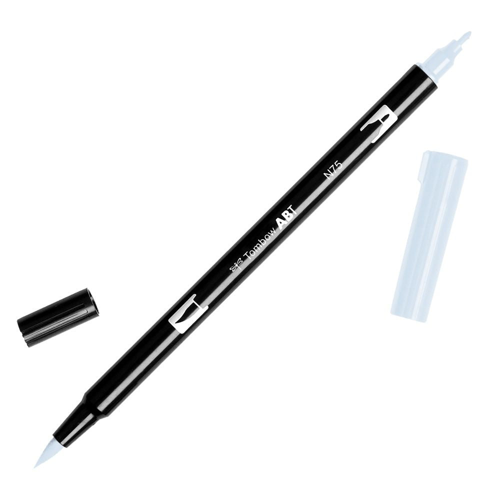 A cool grey Tombow dual brush pen from the Pencil Me In stationery shop.