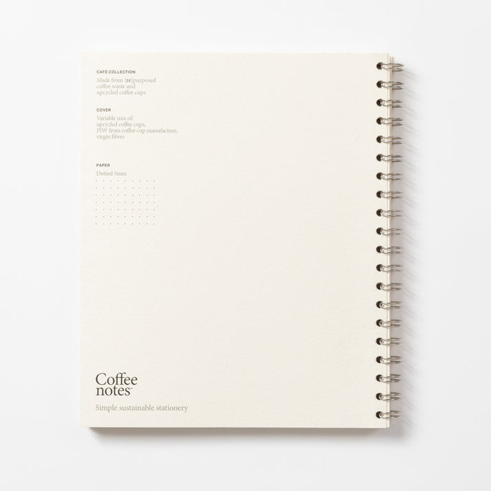 Grande Creme Wirebound Notebook (Dotted)