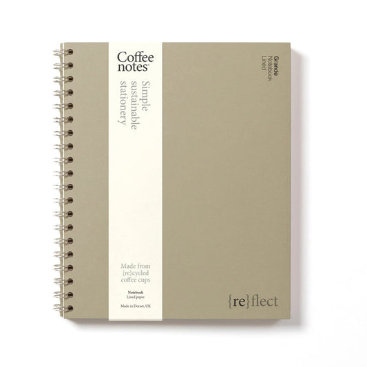 A Camel Coloured Notebook from the Pencil Me In stationery shop. 