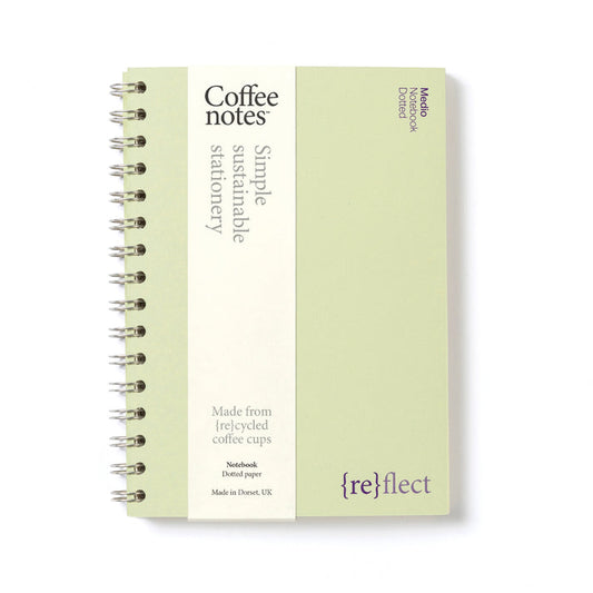 Medio Kiwi Wirebound Notebook (Dotted)