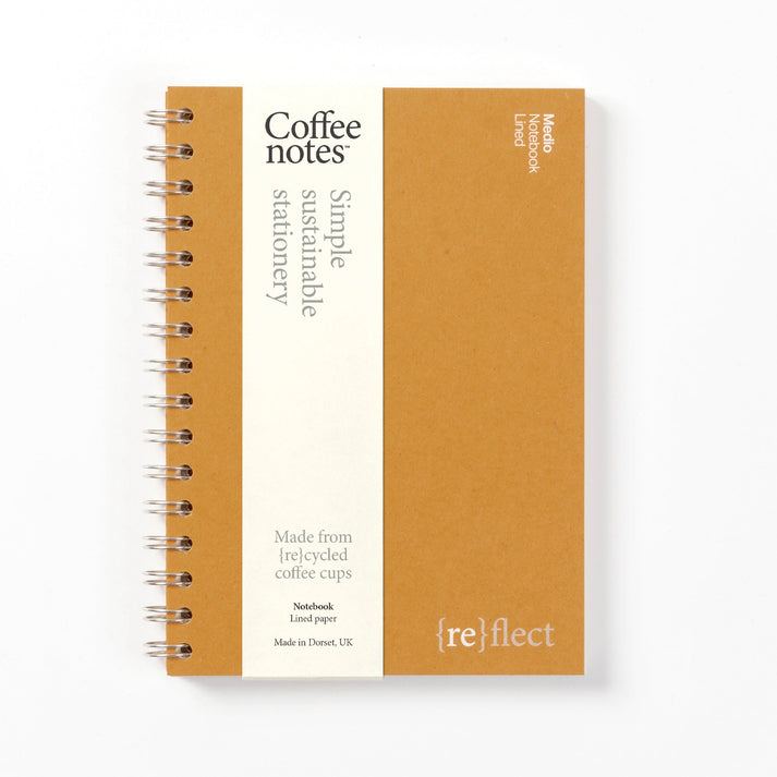 A sustainable notebook made from recycled coffee cups from the Pencil Me In stationery shop. 
