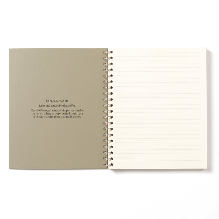 A Camel Coloured Notebook from the Pencil Me In stationery shop. 