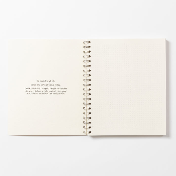 Grande Creme Wirebound Notebook (Dotted)