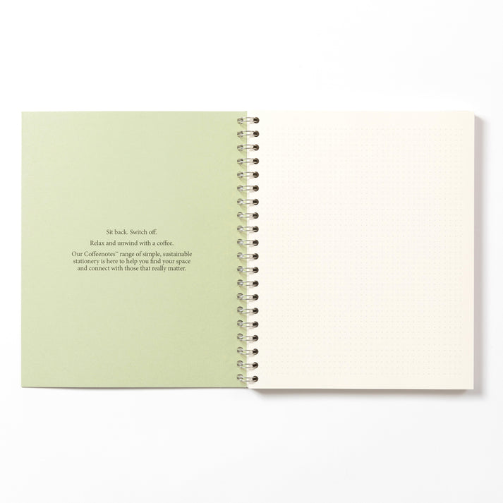 Medio Kiwi Wirebound Notebook (Dotted)