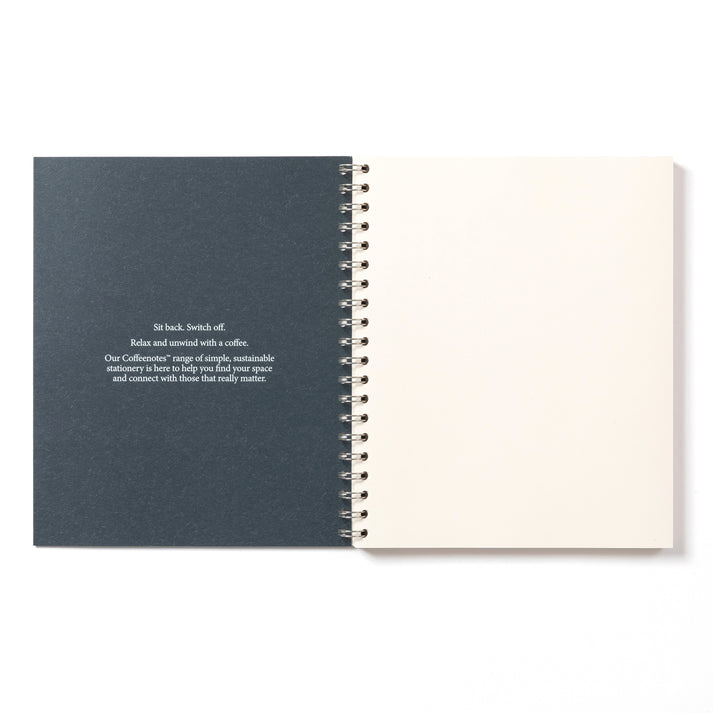 A short A4 Navy Notebook from the Pencil Me In stationery shop. 