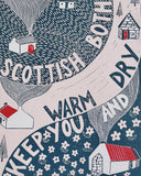 Warm & Dry Bothy - Lino Print