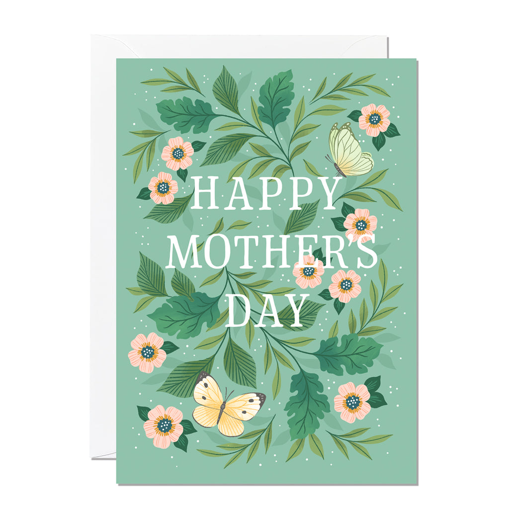 Happy Mother's Day - Green Floral