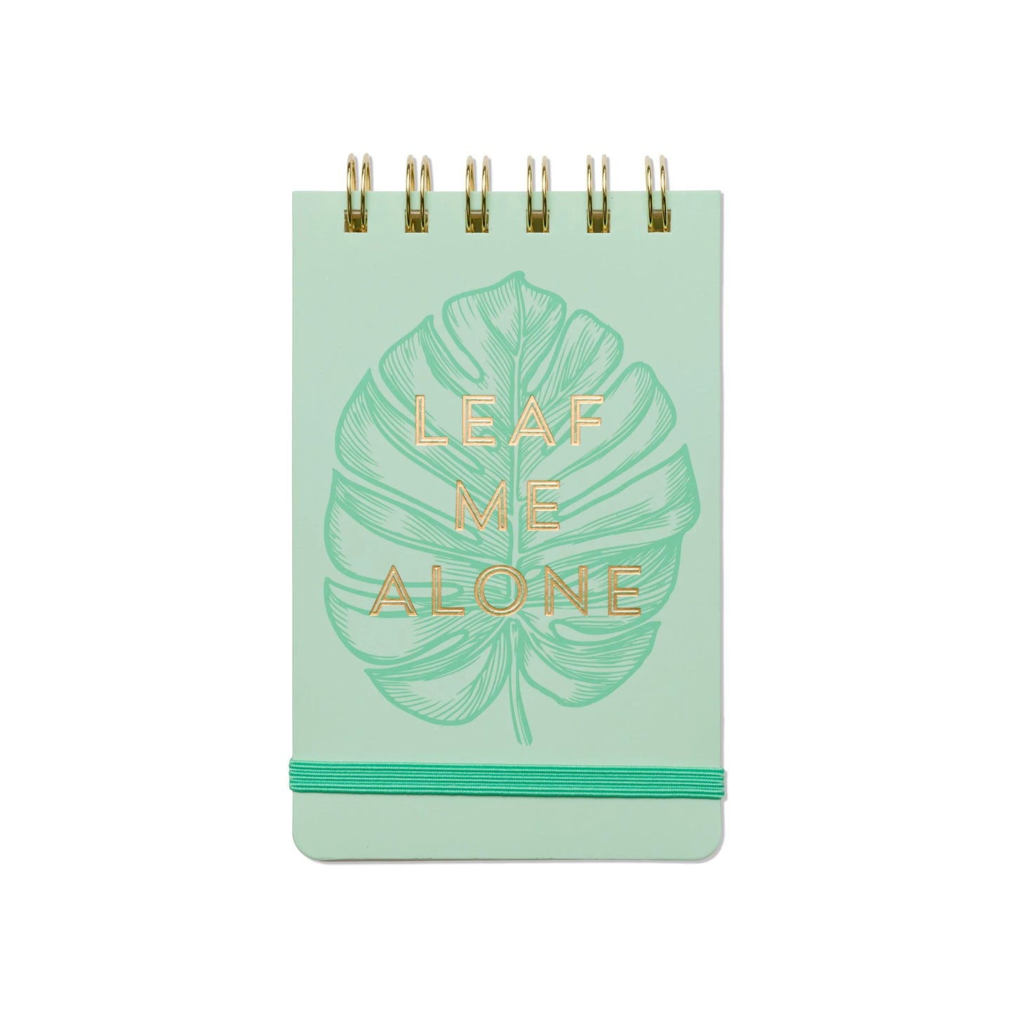 Green Leaf me Alone notepad from the Pencil Me In stationery shop.