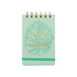 Green Leaf me Alone notepad from the Pencil Me In stationery shop.