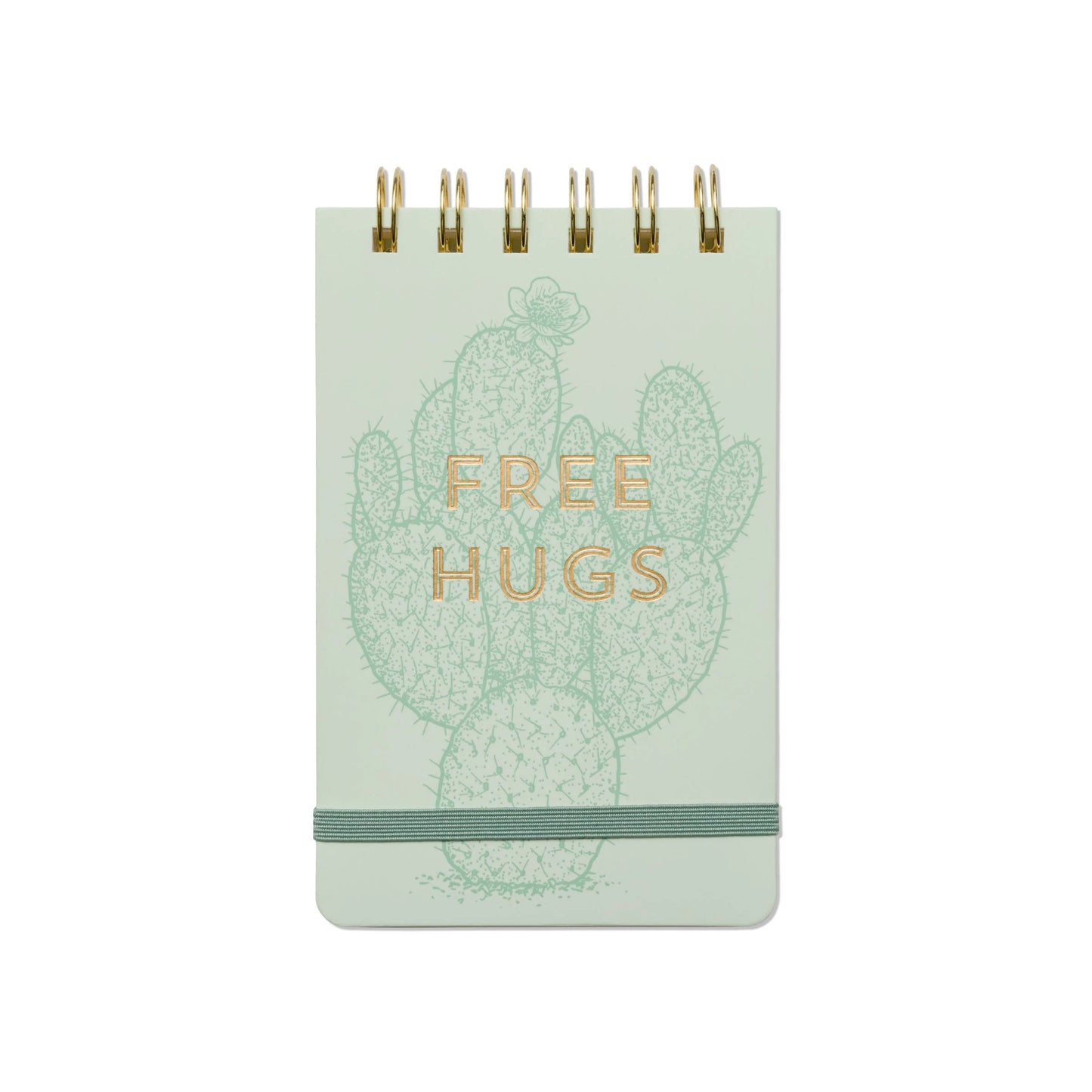 Free Hugs Cactus spiral notepad
