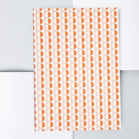 Pink & Orange Layflat Notebook  from the Pencil Me In stationery shop.