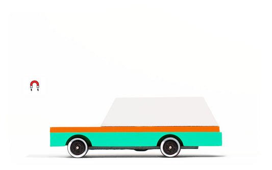 A candylab Teal Wagon toy from the Pencil Me In stationery shop