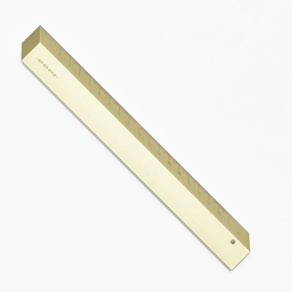 Gold Lustre illusion ruler from the Pencil Me In stationery shop