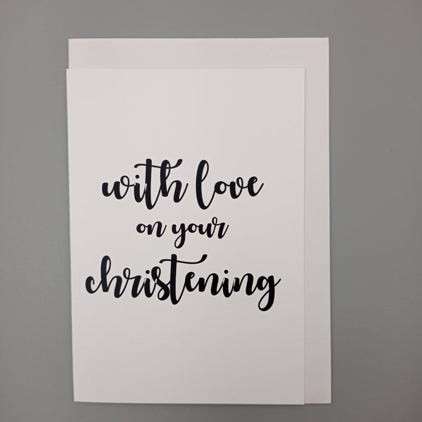With love on your christening Card