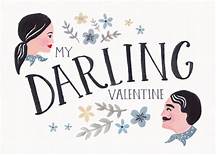 Darling Valentine card