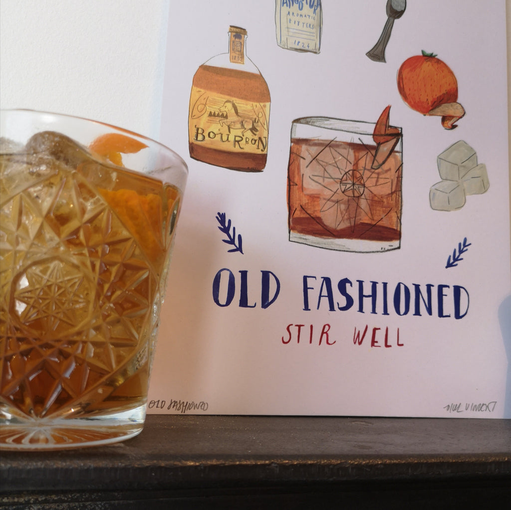 Old Fashioned A4 Print