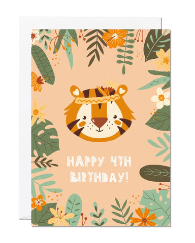 Happy 4th Birthday Card