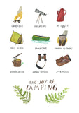 The joy of camping A4 Print
